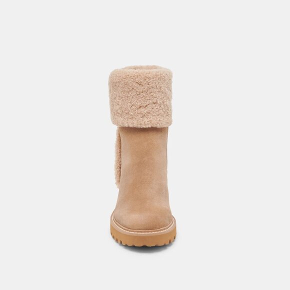 Dolce Vita Hug H2O Waterproof Boots in Mushroom Suede - Picture 6 of 9